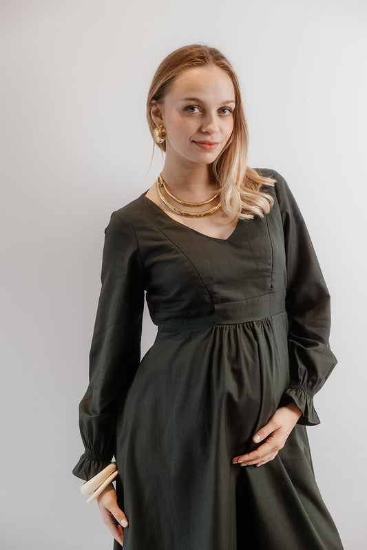 Umstands- und Stillkleid - Majorelle